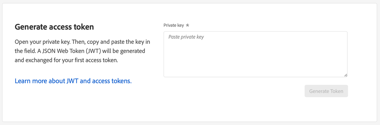 Paste Private Key