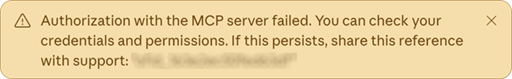 Authorization error