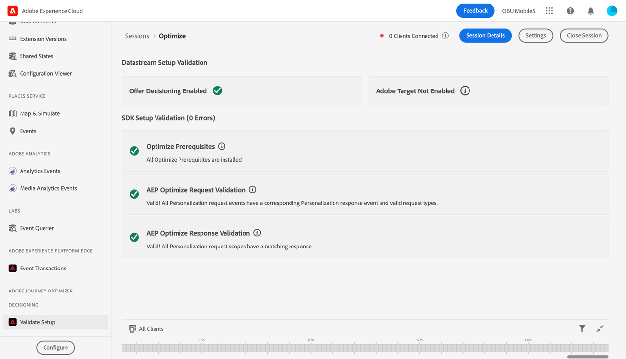 Validate Setup