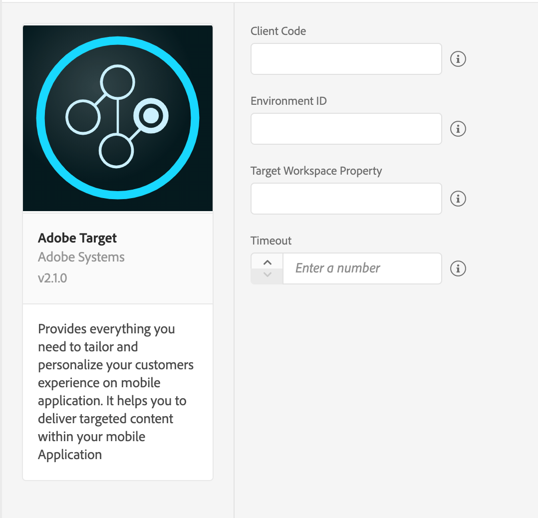 Adobe Target Extension Configuration
