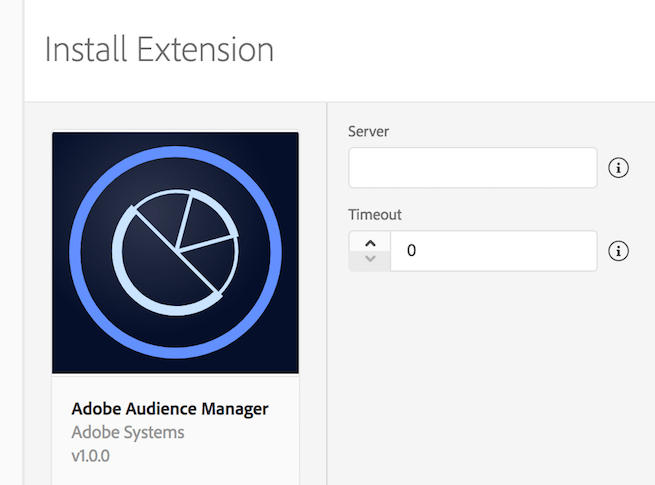 Adobe Audience Manager Extension Configuration