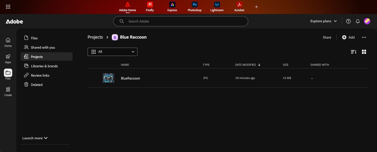 Quickstart guide for Adobe Cloud Storage and Collaboration API