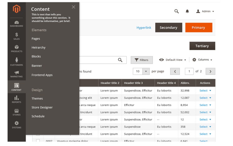 Sub-menu Navigation Flyout