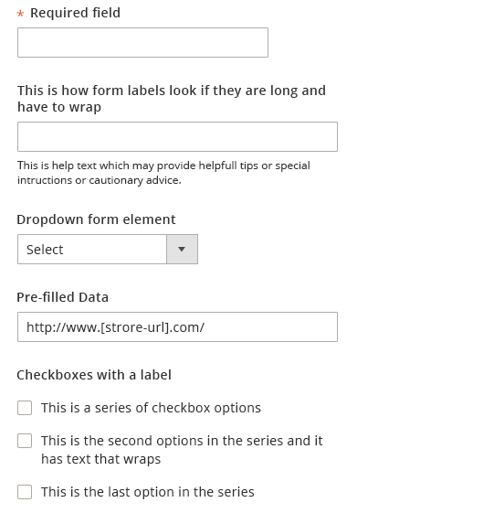 form sample horiz