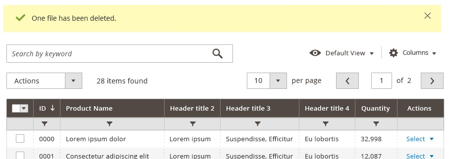 Admin UI action columns breaking in crud table · Issue #1470