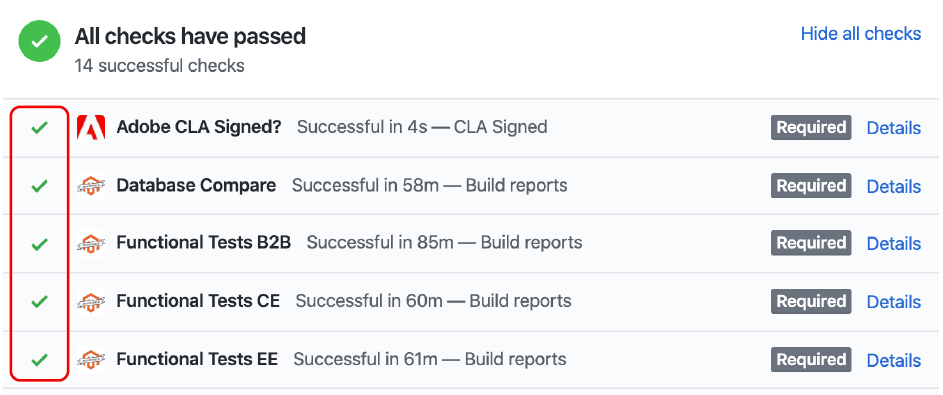 Check CLA and Builds