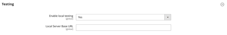 Admin UI SDK local testing configuration