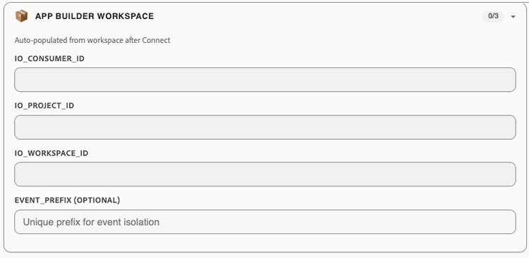 App Builder Workspace settings