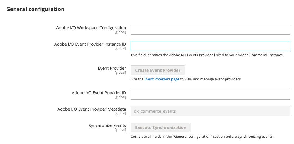 Configure Adobe Commerce