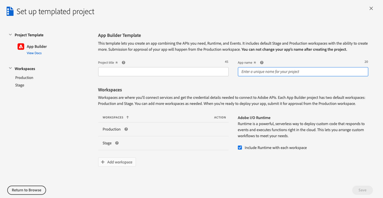 Templated project