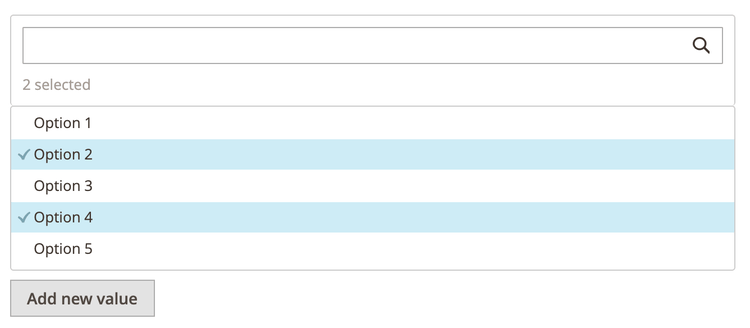 Multiselect Widget Example