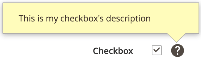 Checkbox UiComponent