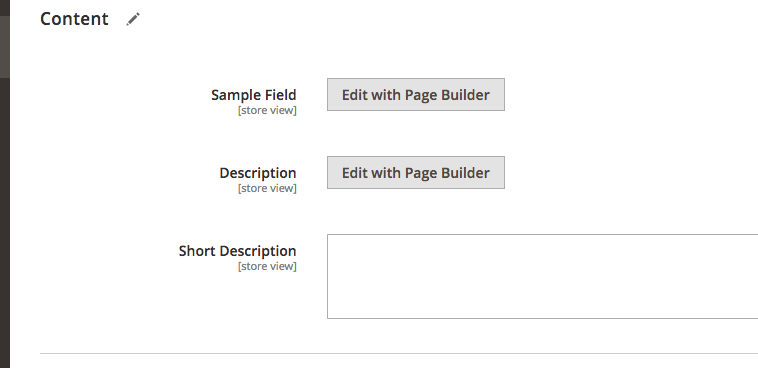 Page Builder button