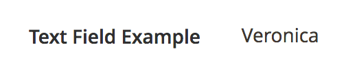 Text Component example