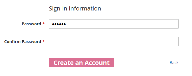 Admin login page where the font of the buttons was changed