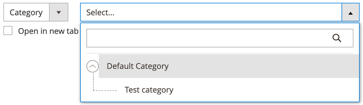 urlInput Component category link example