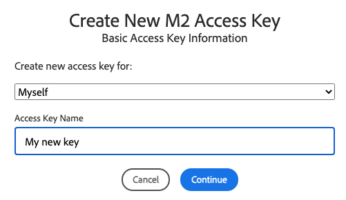 Basic access key information