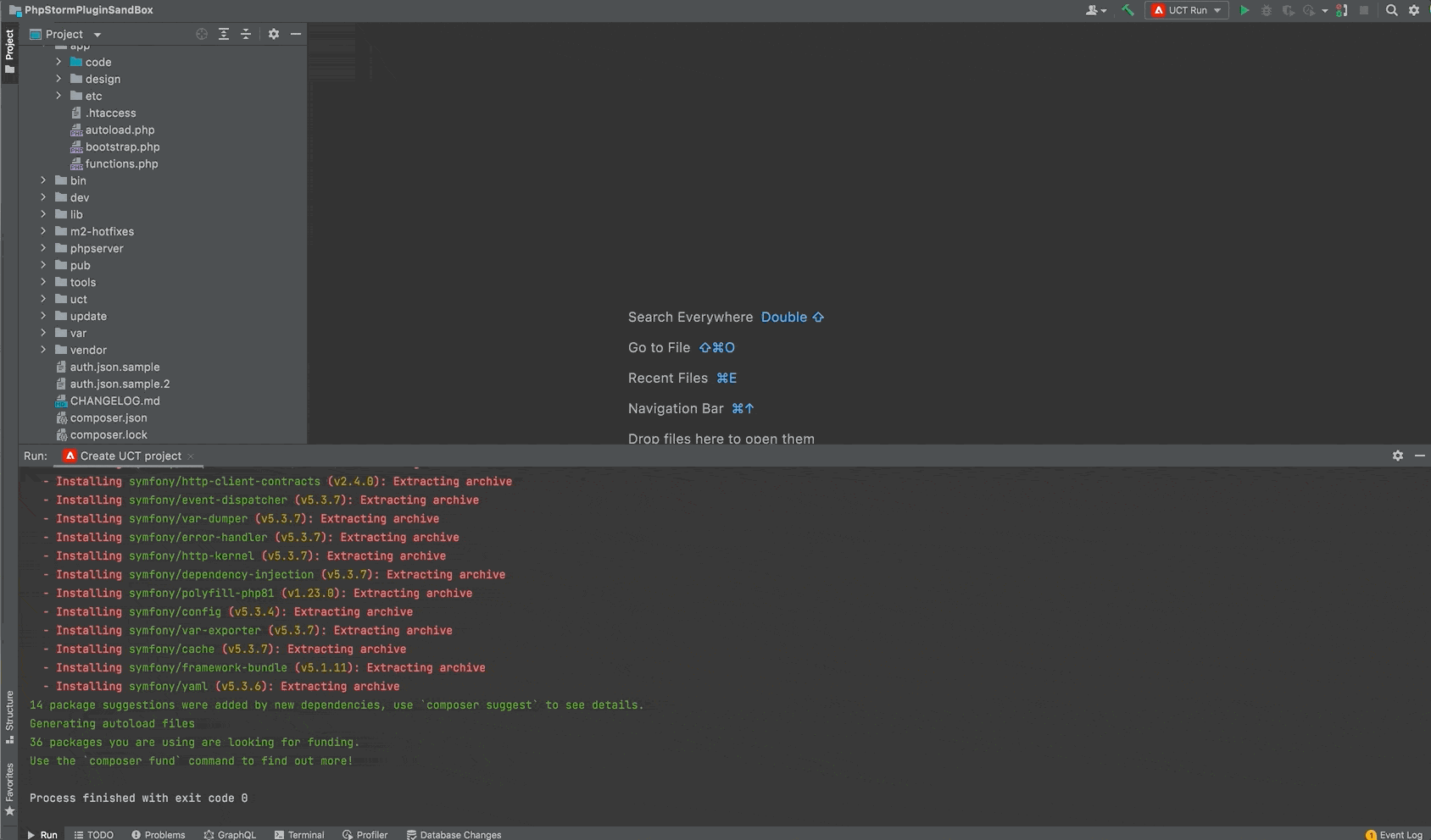UCT run configuration step 3