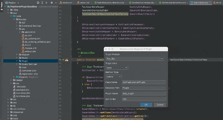 Changed plugin generation