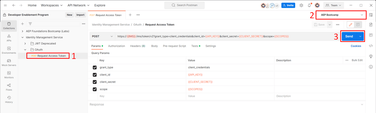 Execute OAuth call