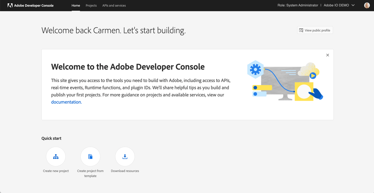 How did I discover the developer console?