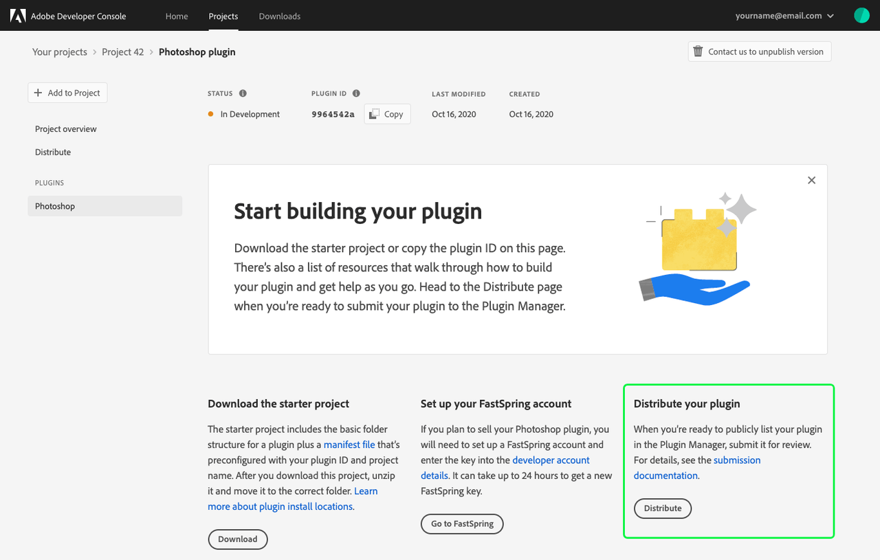 plugin distribute docs