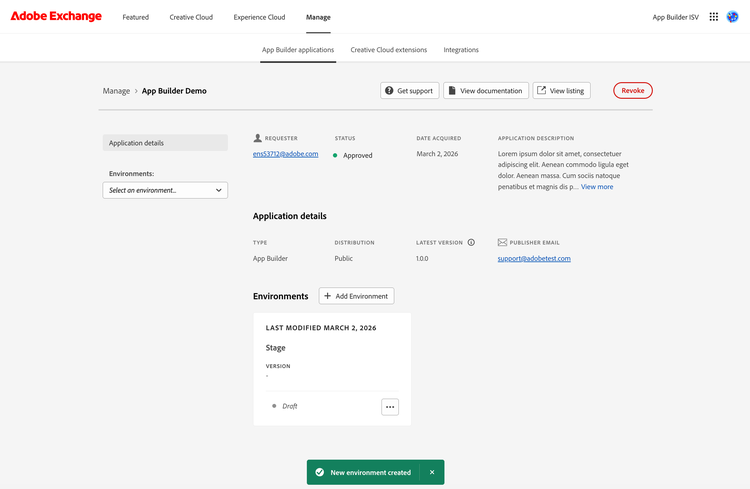 Screenshot of Exchange