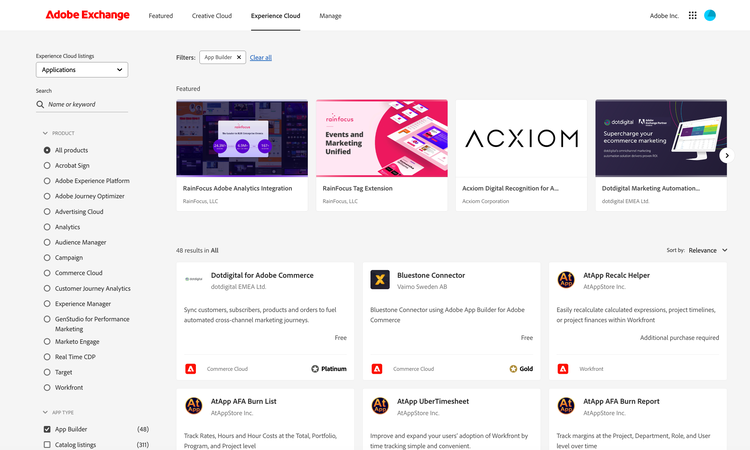 Screenshot of Exchange