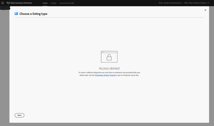 Screenshot of Exchange