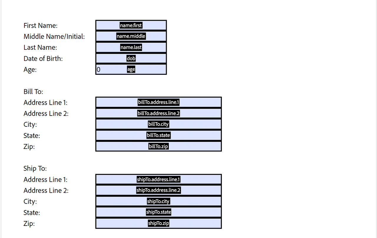 Export PDF Form Data