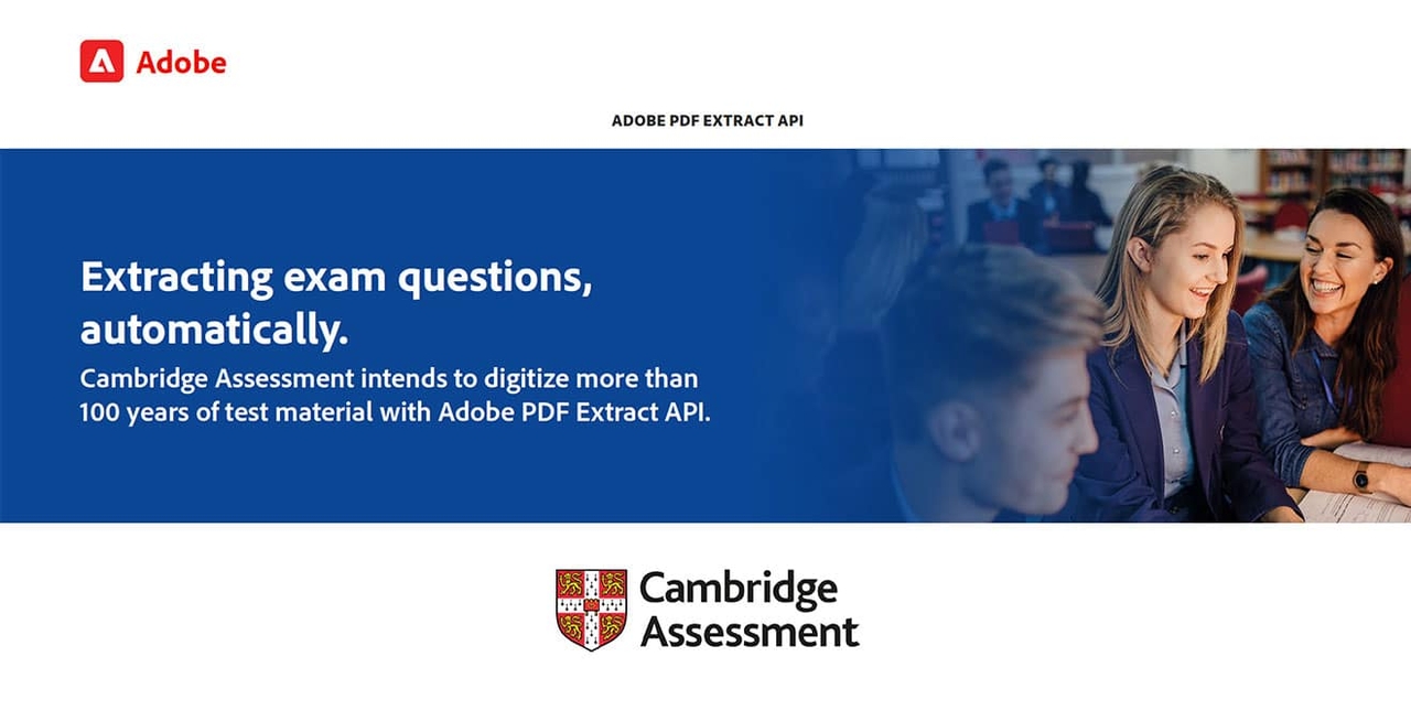 Cambridge Assessment digitizes test data with PDF Extract API