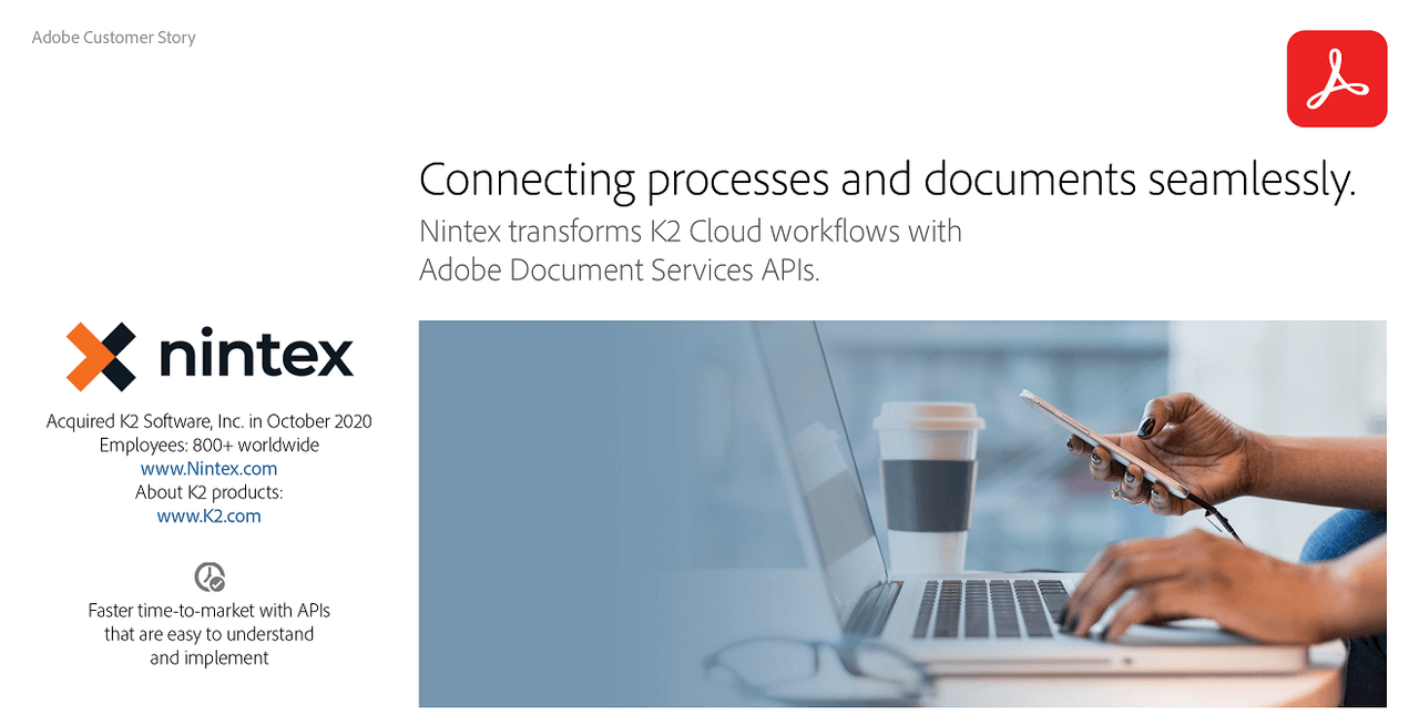 K2 Nintex transforms document workflows with PDF Services API