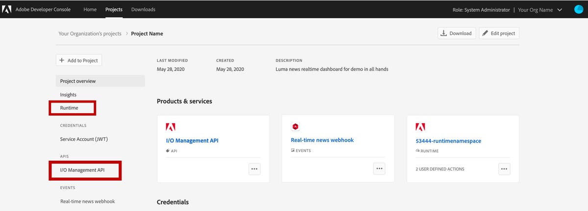 Events Plugin for Adobe I/O CLI