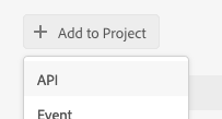 Add an API to Project