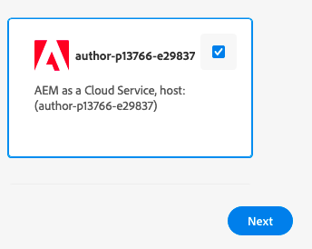 Adobe Developer Console showing an AEM Events Provider