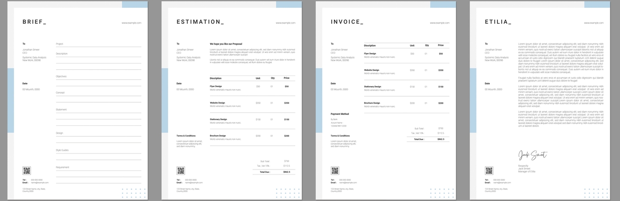 Communications templates