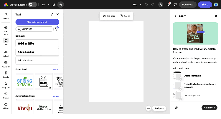 Code Playground from Home Screen