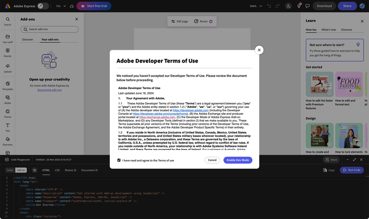 Playground Terms of Use