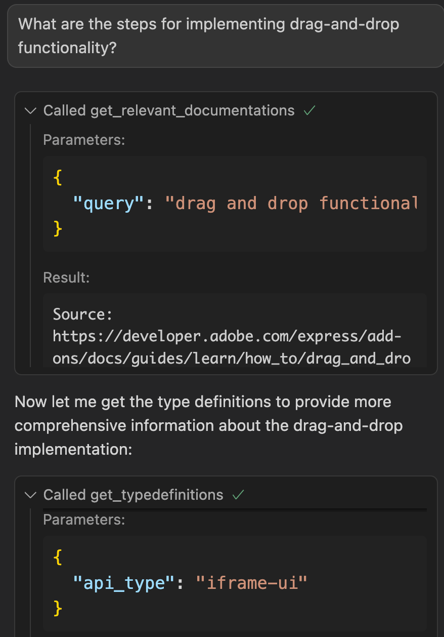 MCP Expanded tool calls