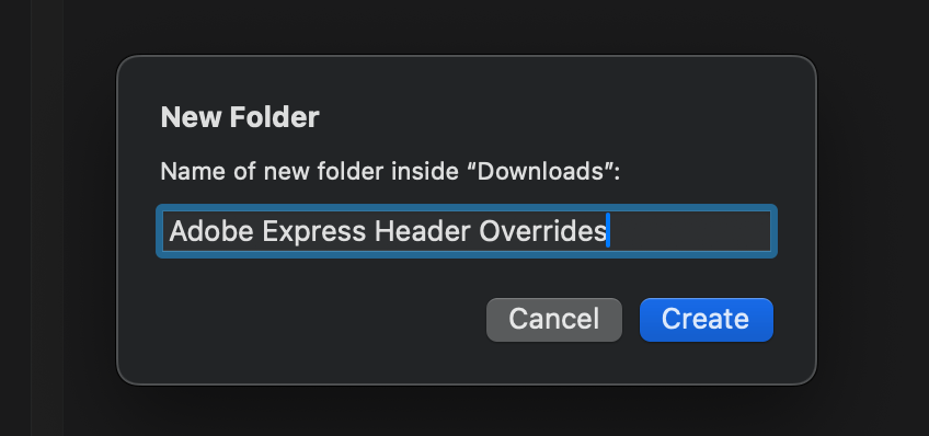 Override downloads folder screenshot