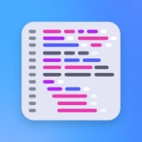 Icon showing a code block