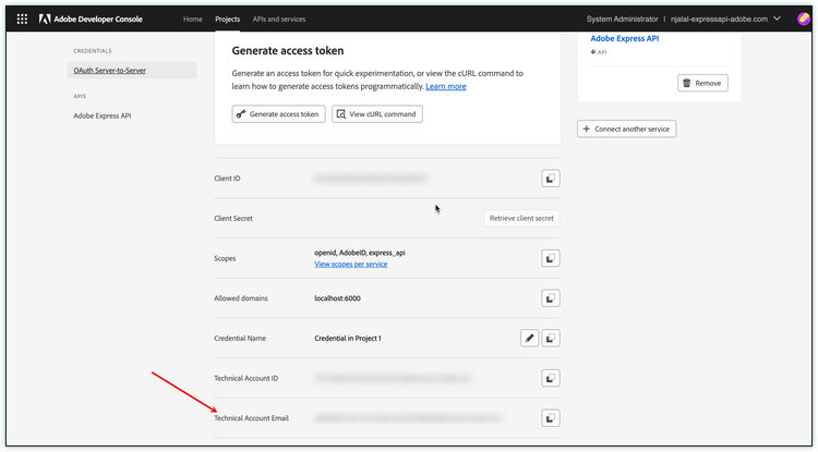 Server-to-Server Credentials