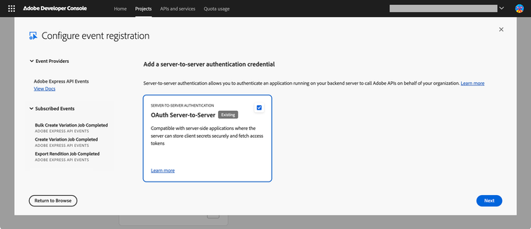 Developer Console Add to Server to Server