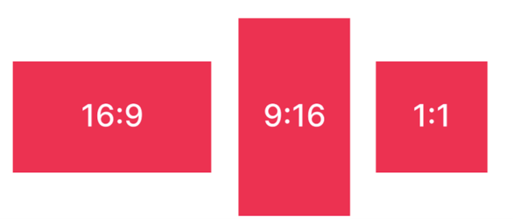 Supported aspect ratios