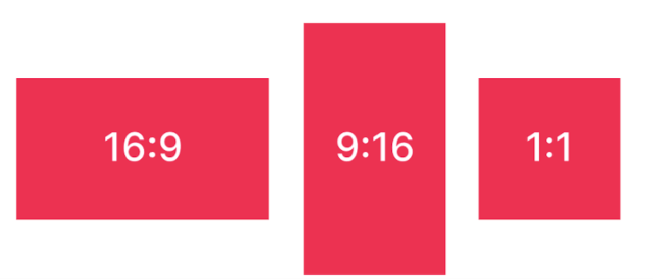 Supported aspect ratios