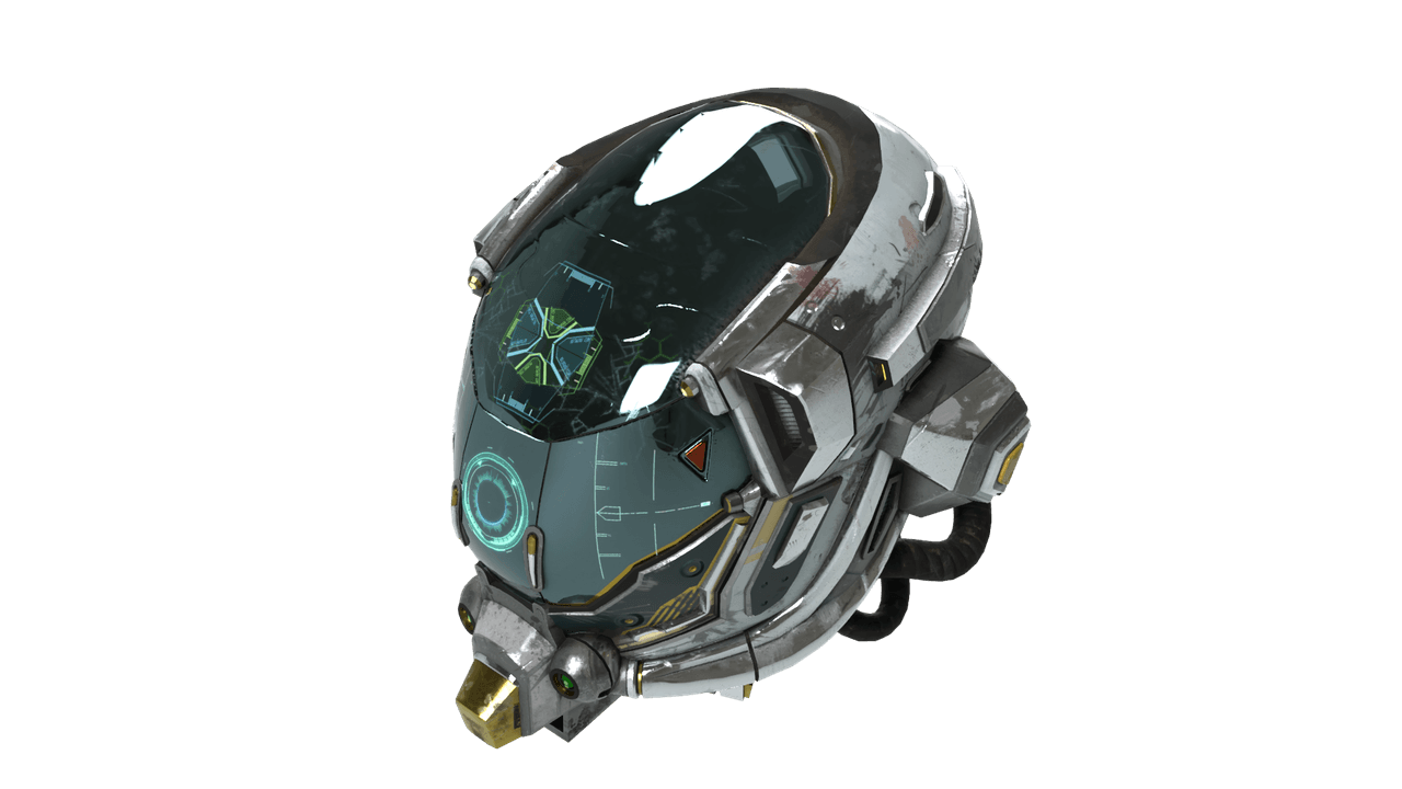 DamagedHelmet.glb - Default Settings