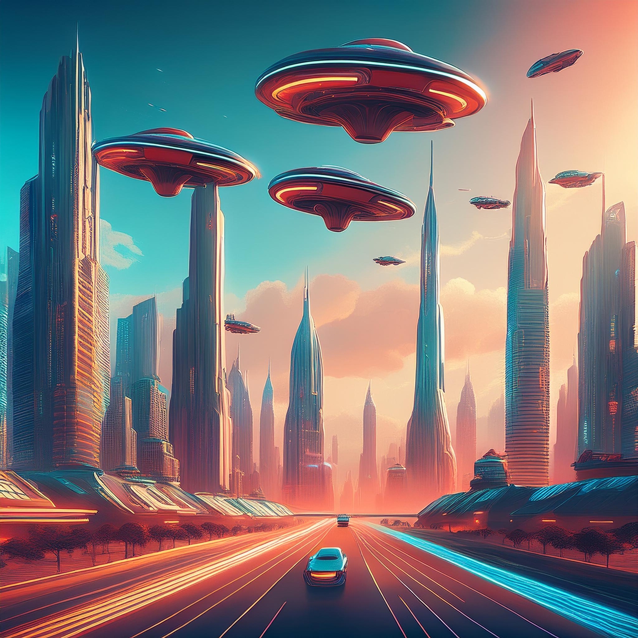 a picture of a futuristic city 1