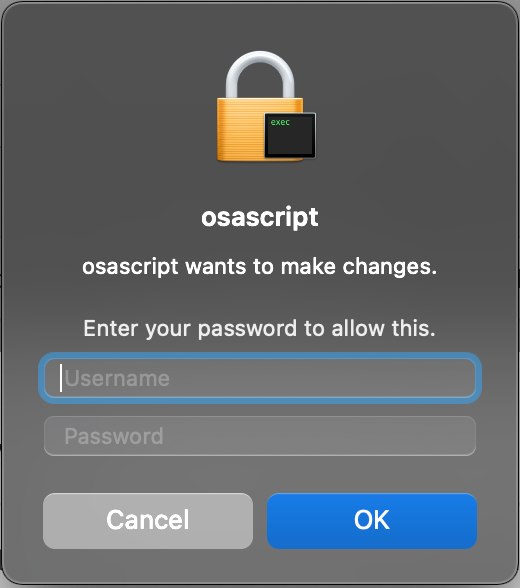 Elevated Permissions request