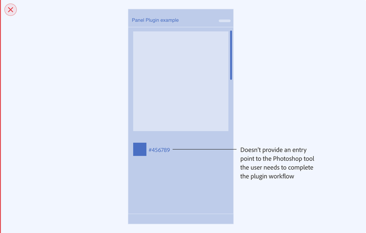 Photoshop contextual tool Don't