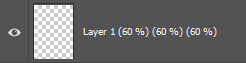 A layer with the name "Layer 1 (60 %) (60 %) (60 %)"